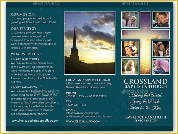  Free Church Brochure Templates For Microsoft Word Of Church Brochures 