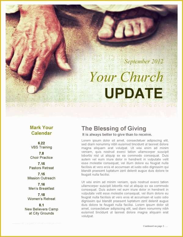 Free Church Newsletter Templates Of Free Printable Newsletter Templates Email Newsletter