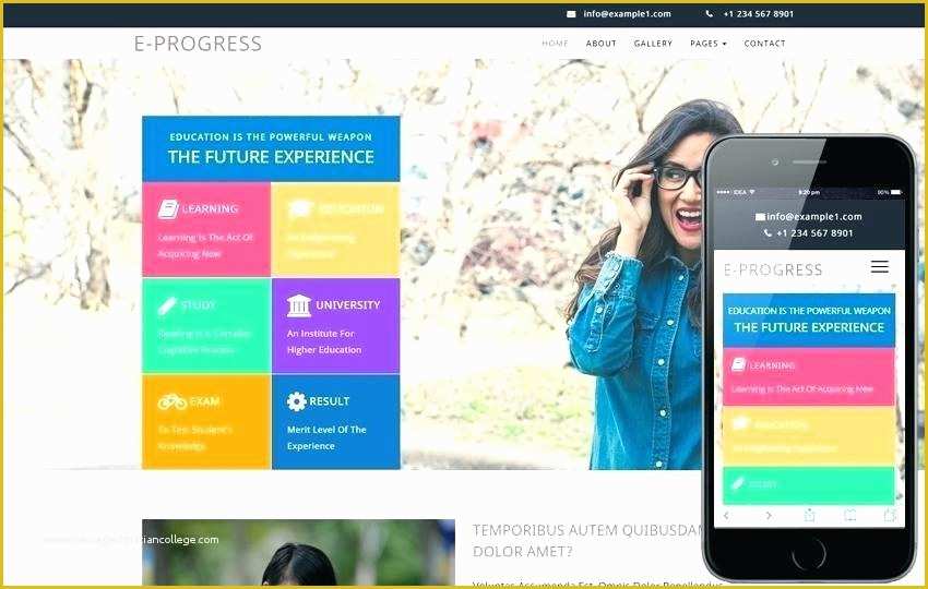 Free College Website Templates Of School Templates Free Download Test 