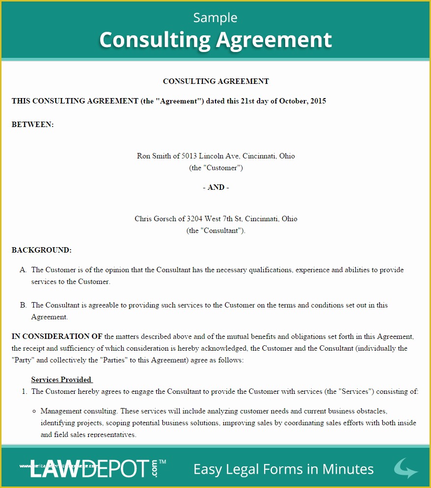  Free Consulting Agreement Template Word Of Consulting Agreement 