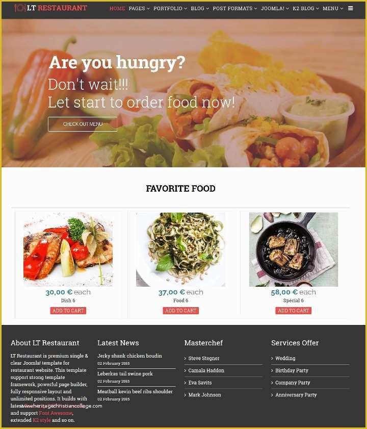 Free Cooking Website Templates Printable Templates