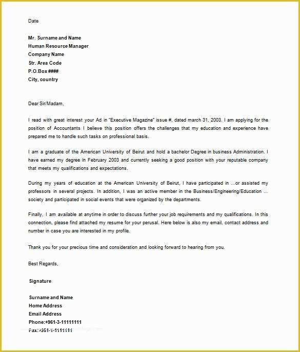 Free Cover Letter Template Word Download Of Letter Templates 30 Free 