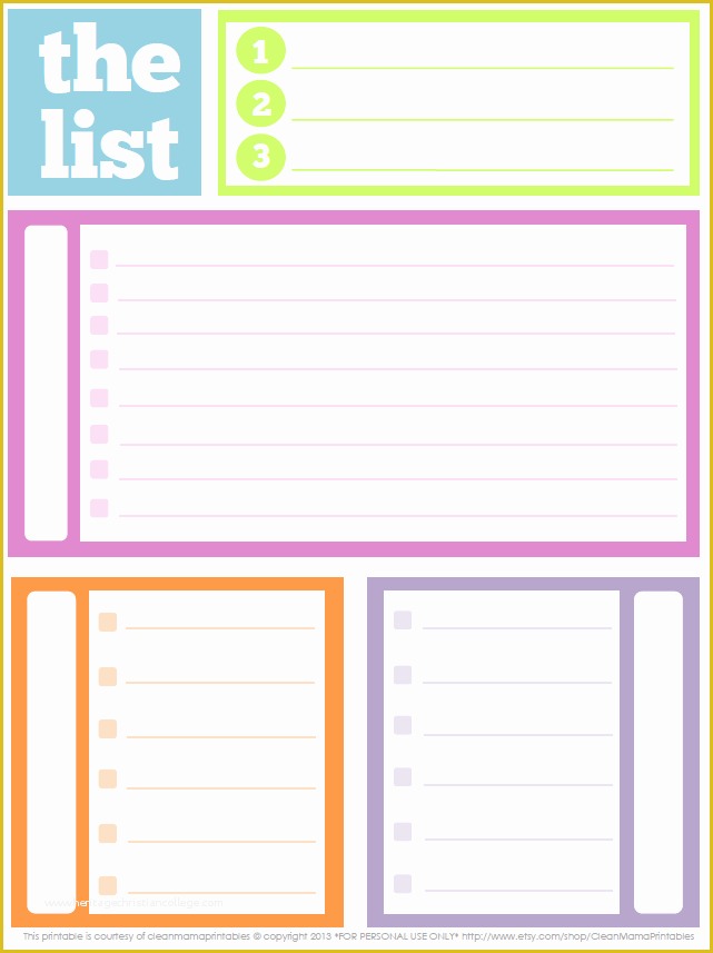 Free Cute Templates Of Cute To Do List Template Printable 