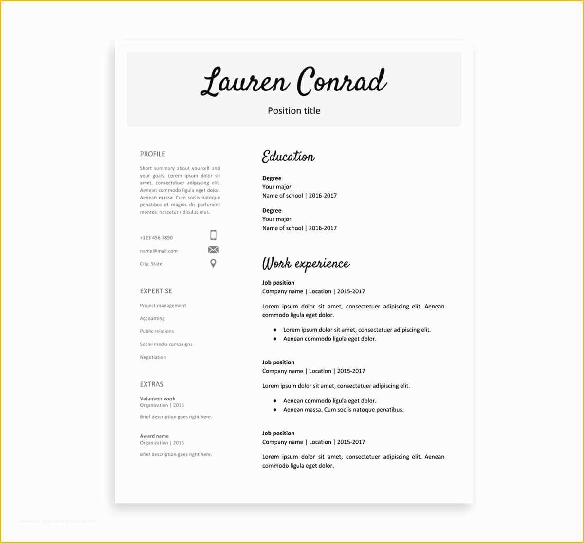 44 Free Cv Template Google Docs Heritagechristiancollege