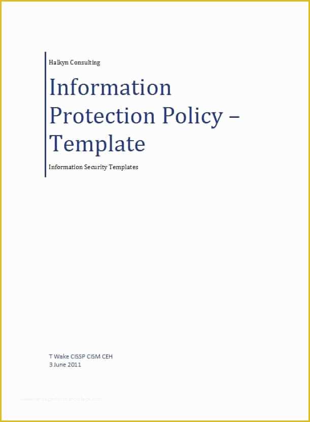 Free Cyber Security Policy Template Of 42 Information Security Policy 