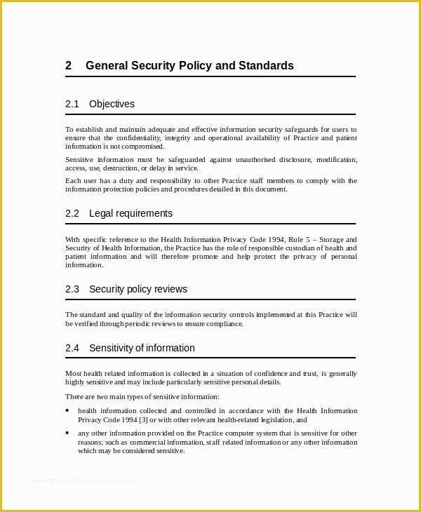  Cyber Security Strategy Template Doc 