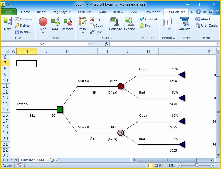  Interactive Decision Tree Excel Template 