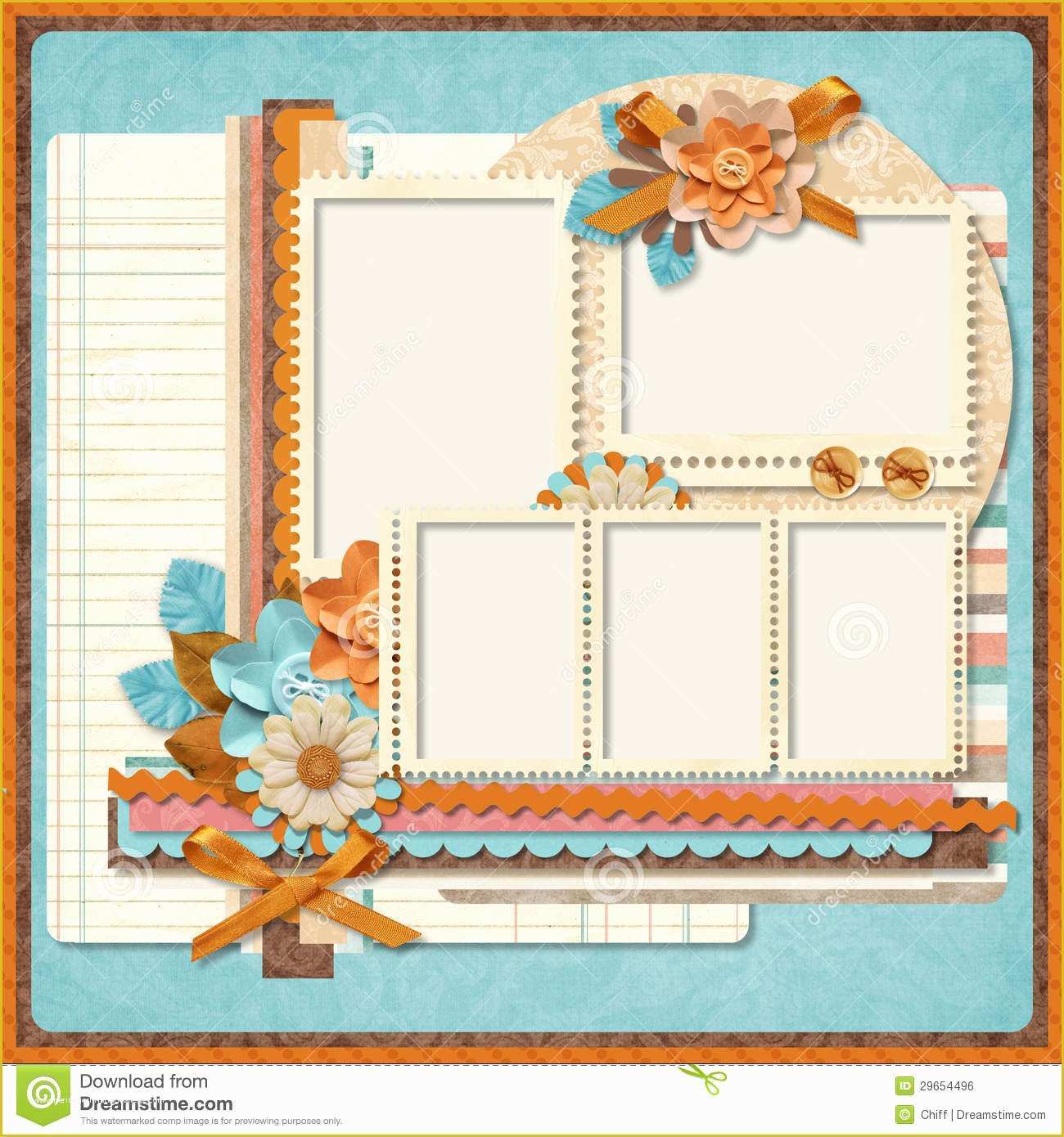 Free Digital Scrapbooking Templates Of Retro Family Album 365 Project 