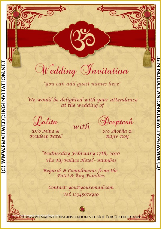  Marriage Invitation Card Format In Hindi Word File Onvacationswall