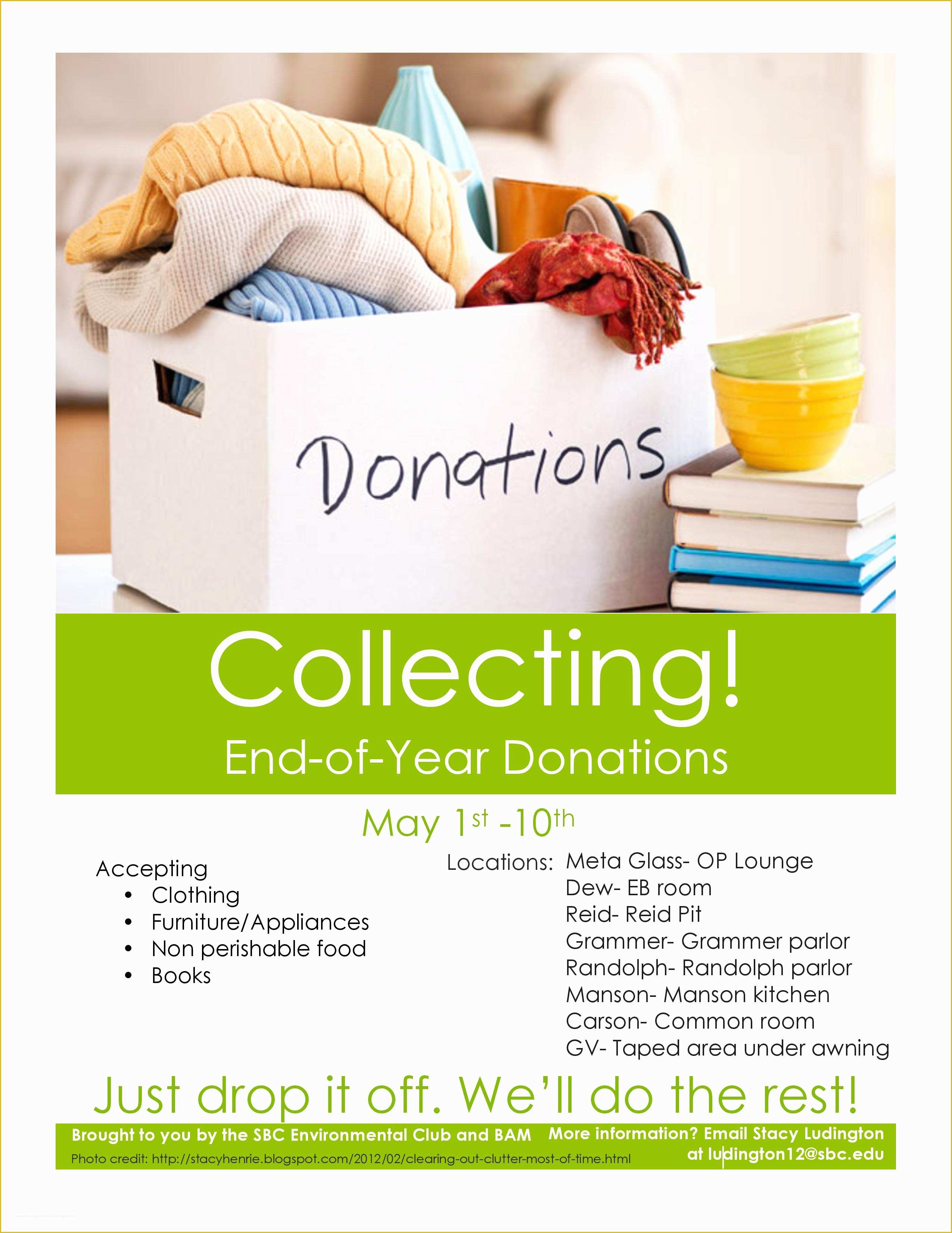 Donation Flyer Template Word