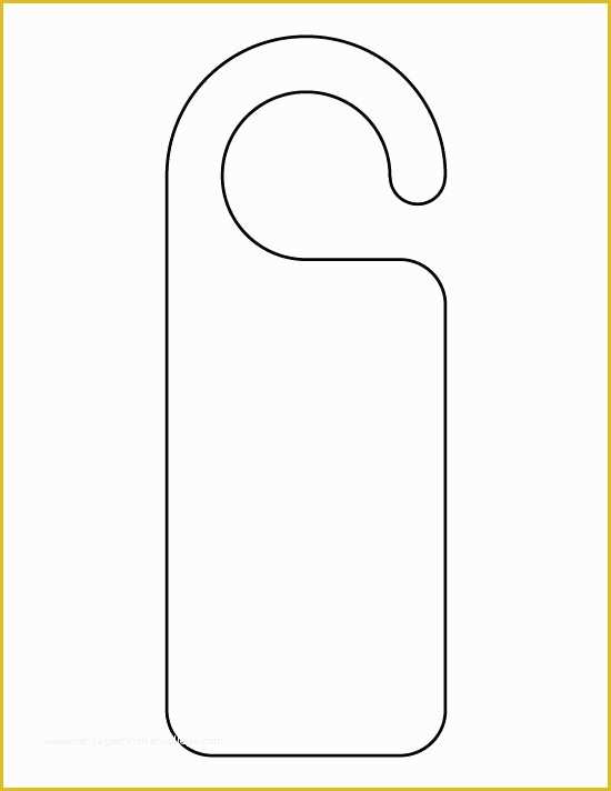 Door Hanger Printable Template Printable World Holiday