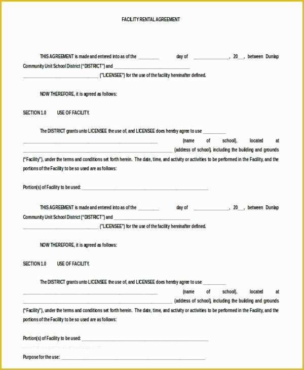 Free Download Rental Lease Agreement Templates Of Blank Rental Agreement 9 Free Word Pdf 