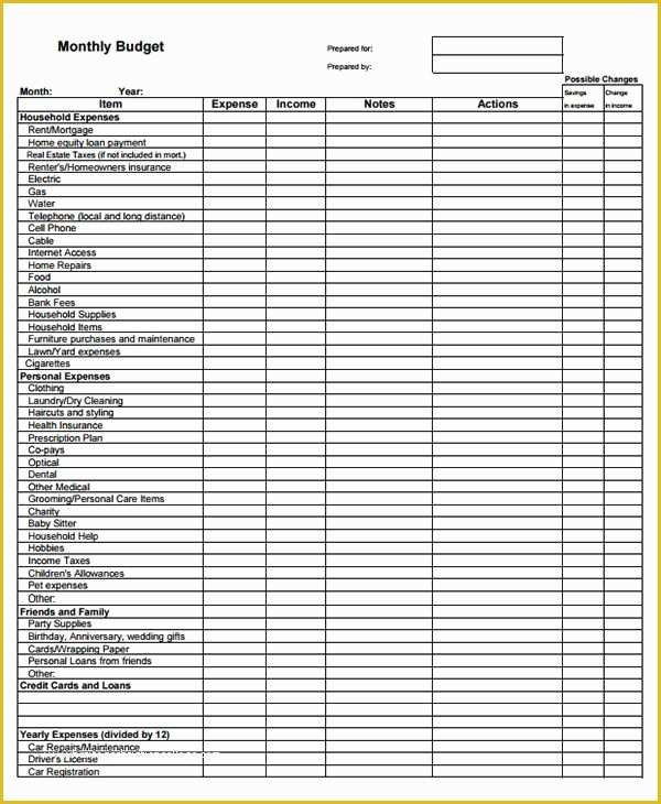 54 Free Downloadable Budget Template | Heritagechristiancollege