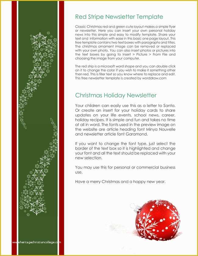 Free Editable Christmas Newsletter Templates Of 9 Christmas Newsletter 