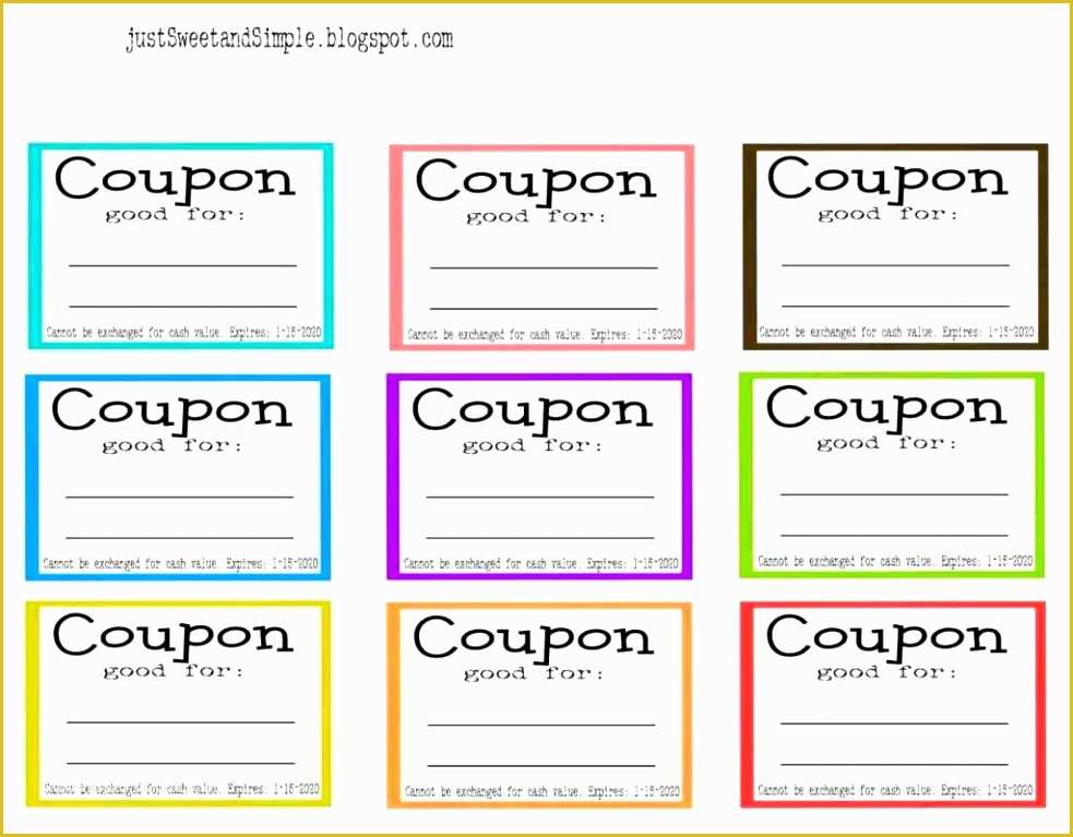 Free Editable Coupon Template Of 6 Printable Blank Coupon Template 