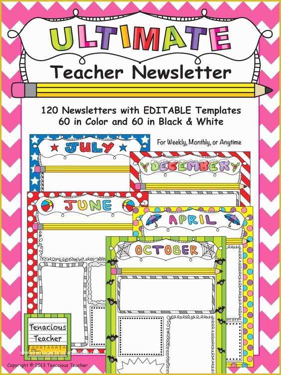 Free Editable Newsletter Templates For Teachers Of Teacher Newsletter