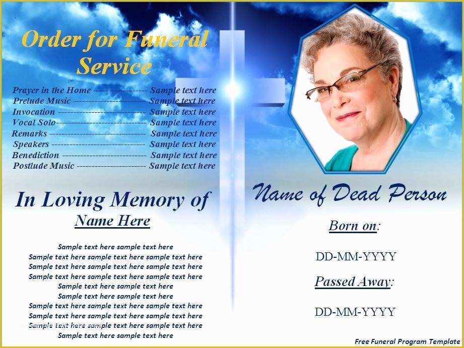 template for obituary microsoft word
