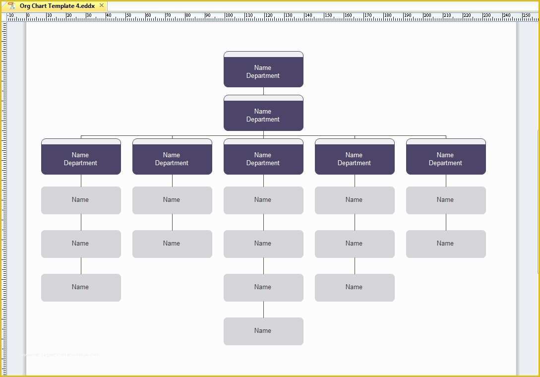 Editable Org Chart Template