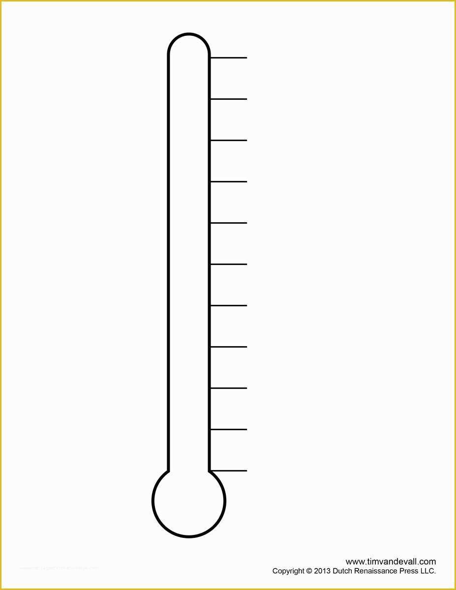 Free Editable Thermometer Template