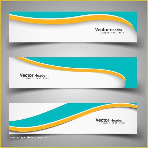 Free Email Banner Templates Of Wavy Header Template Vector 