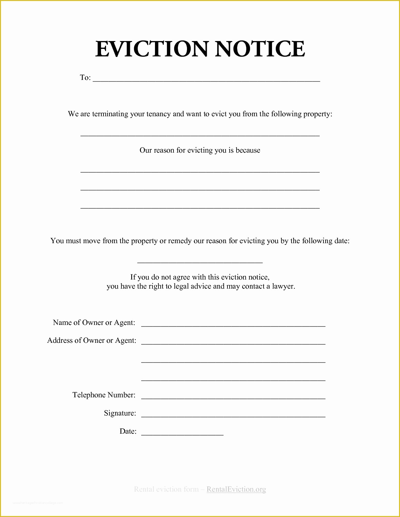 Free Eviction Template Of 38 Eviction Notice Templates Pdf Google Docs
