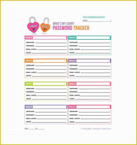 Free Excel Password Manager Template Of 8 Password Spreadsheet ...