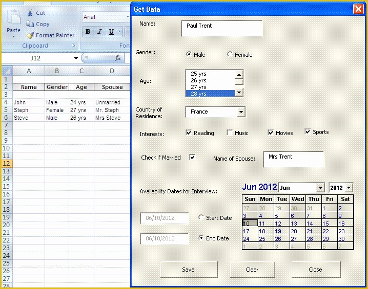 Free Excel Userform Templates Templates Printable Download