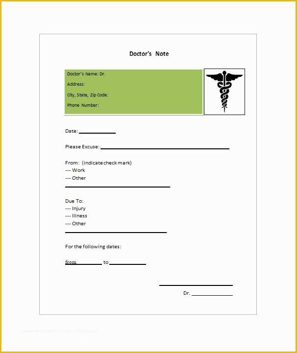 Free Fake Doctors Note Template Download Of 27 Free Doctor Note Excuse