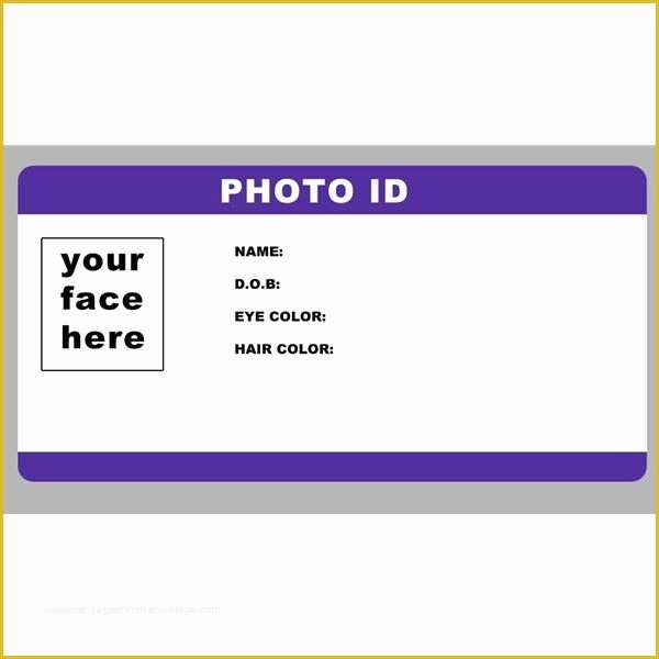 identification template free make your own id online