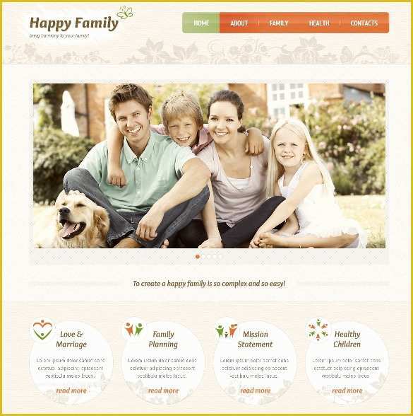 Free Family Website Templates Download Of 25 Family Website Themes 