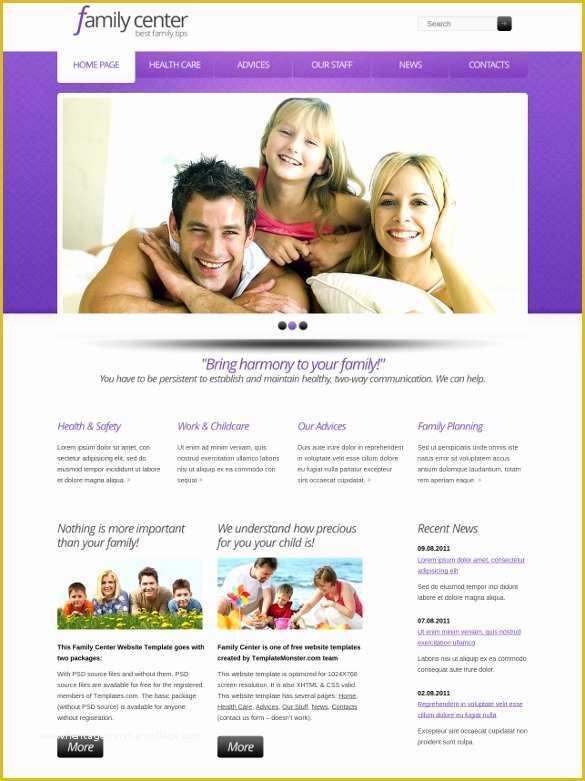 Free Family Website Templates Download Of 28 Family Website Themes 