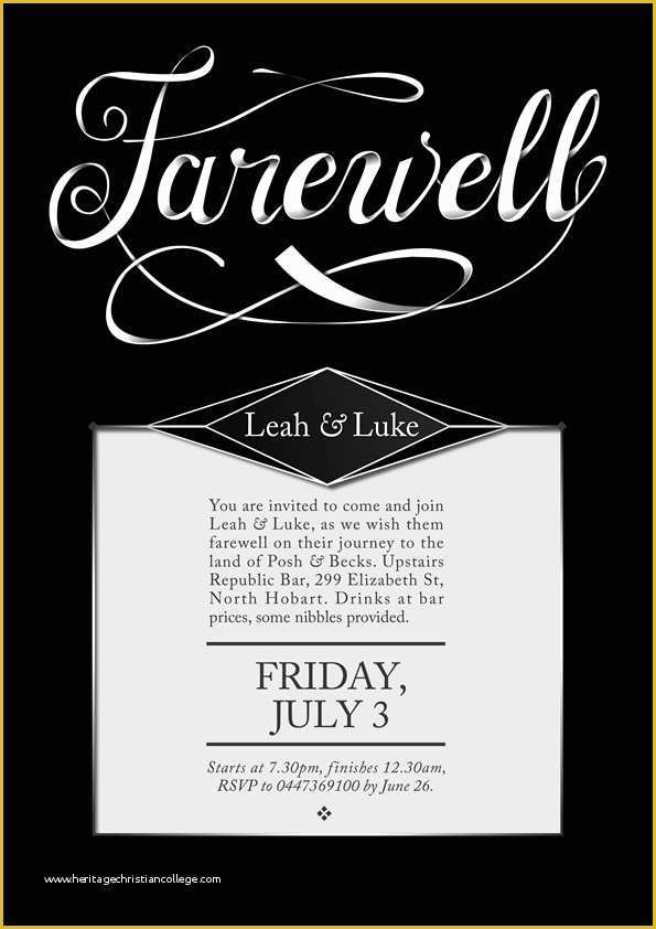 Free Farewell Invitation Templates Of 26 Farewell Invitation Templates Psd Eps Ai 