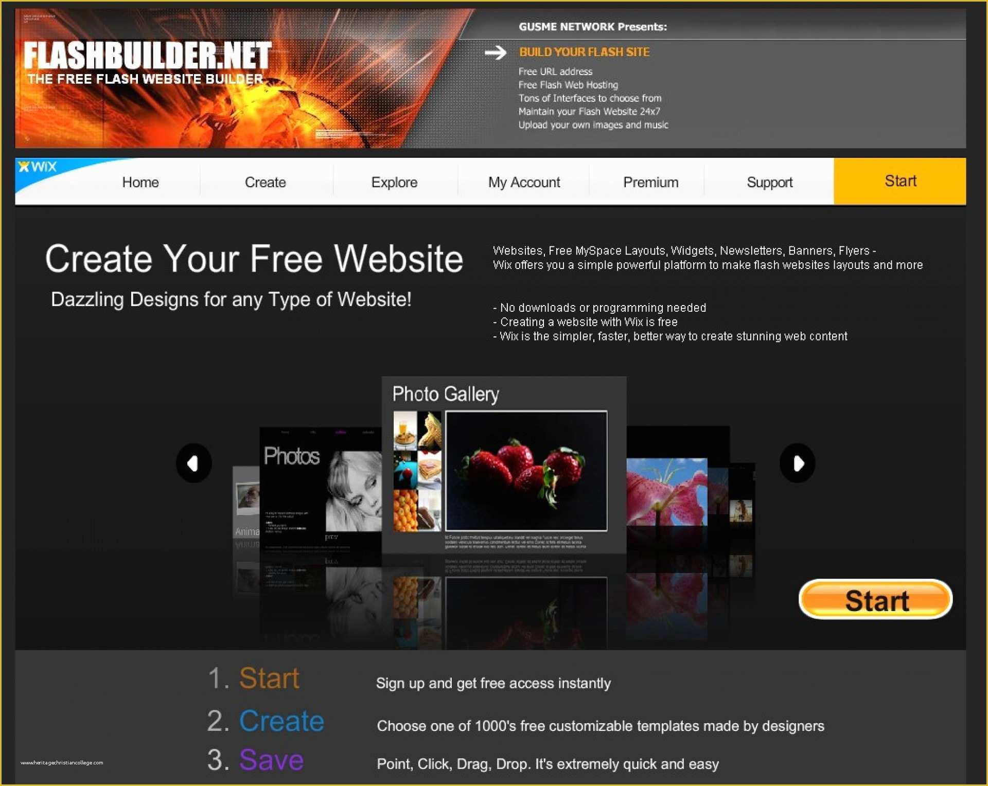  Free Flash Website Templates With Source Files Of Freeh Website 