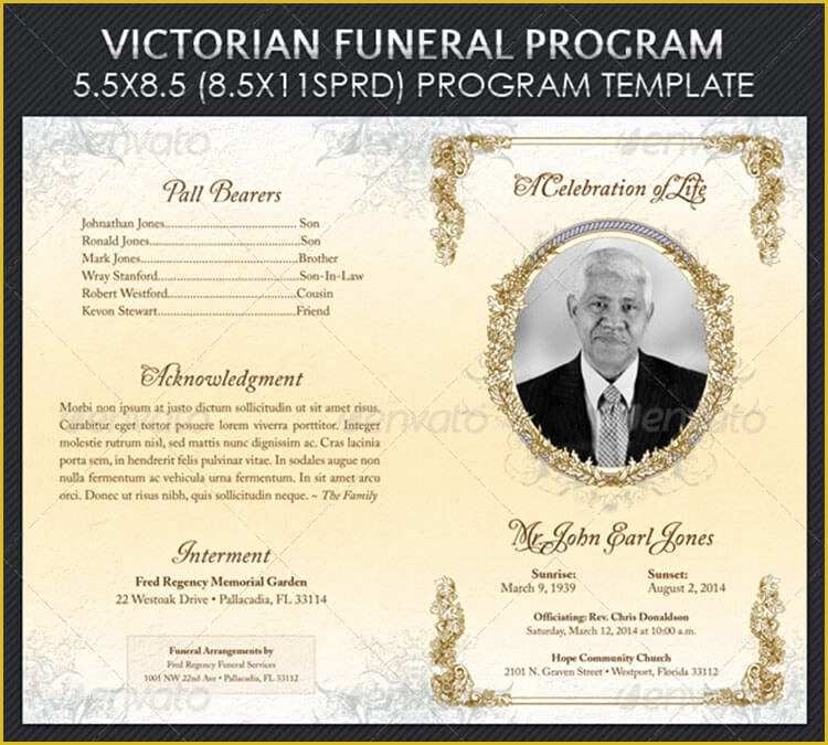 Free Funeral Program Template Indesign Of 37 Funeral Brochure Templates 