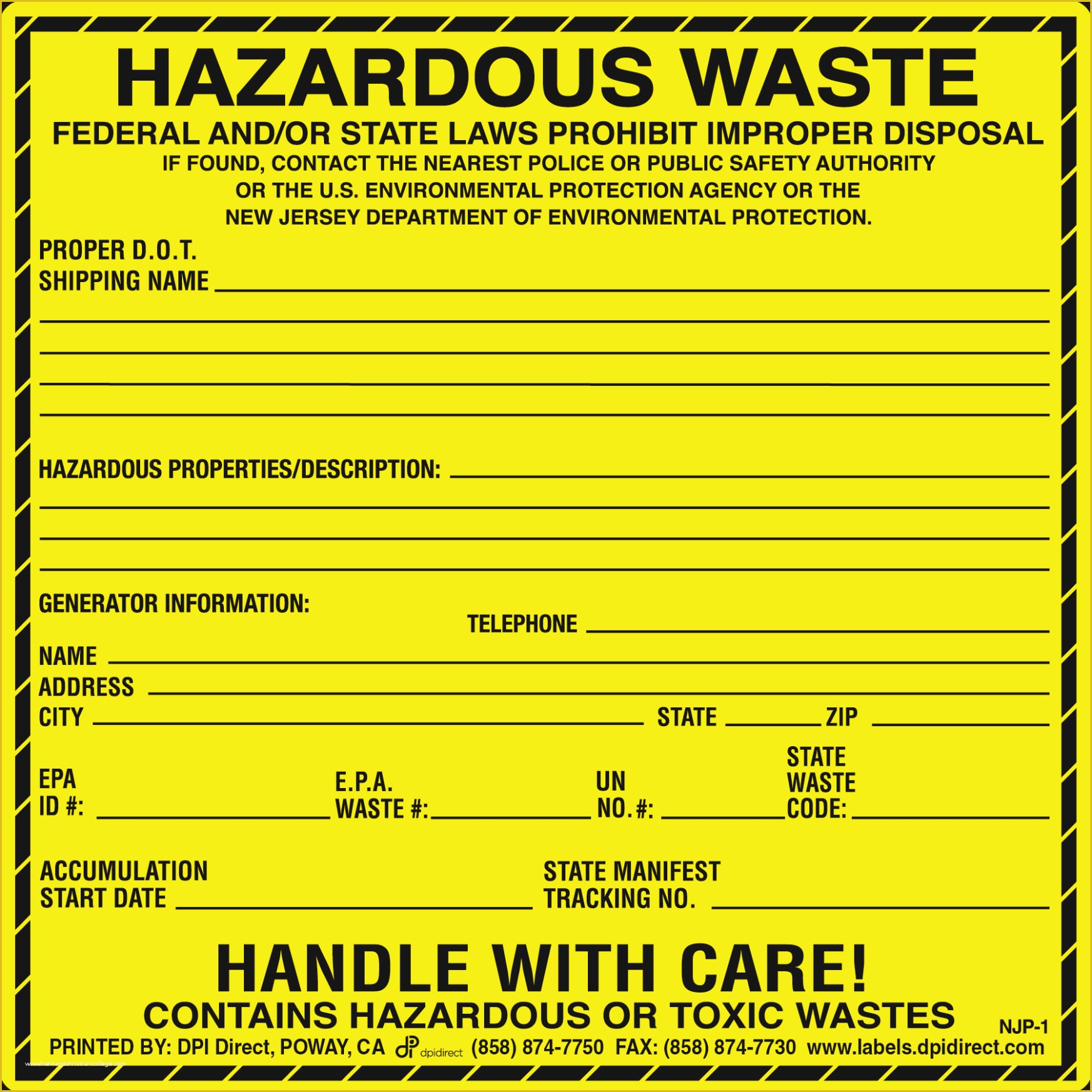 Free Hazardous Waste Label Template Of Ten Things Nobody Told You About 