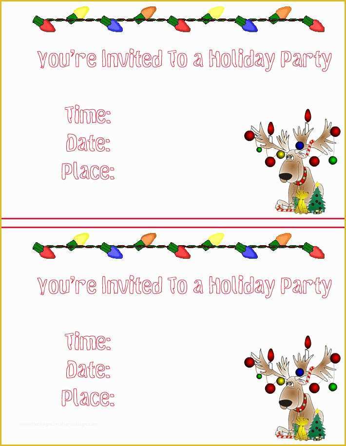 55 Free Holiday Party Invitation Templates Word | Heritagechristiancollege
