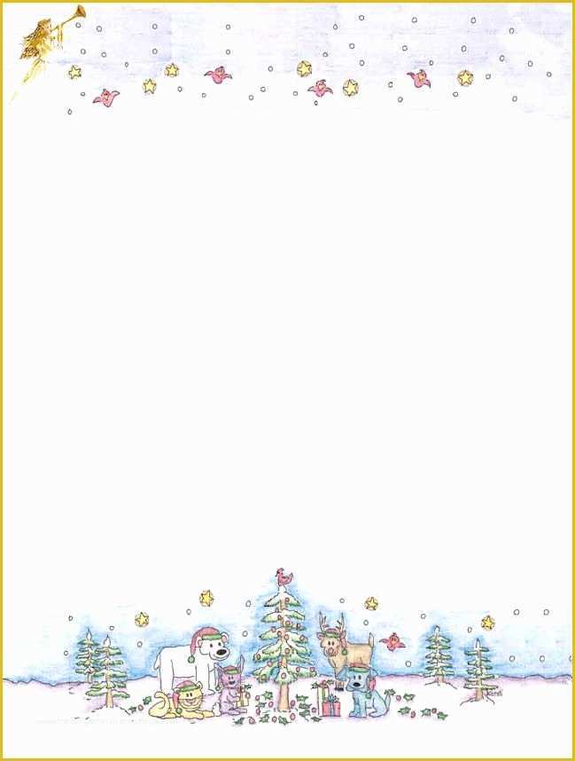 Free Holiday Stationery Templates Of 7 Best Of Free Printable Christmas 