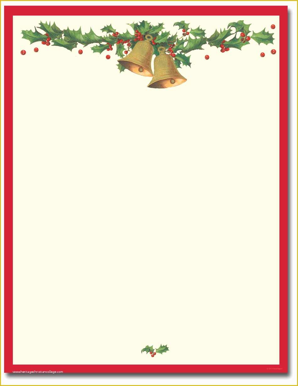 Free Holiday Stationery Templates Of Poinsettia Valance Letterhead