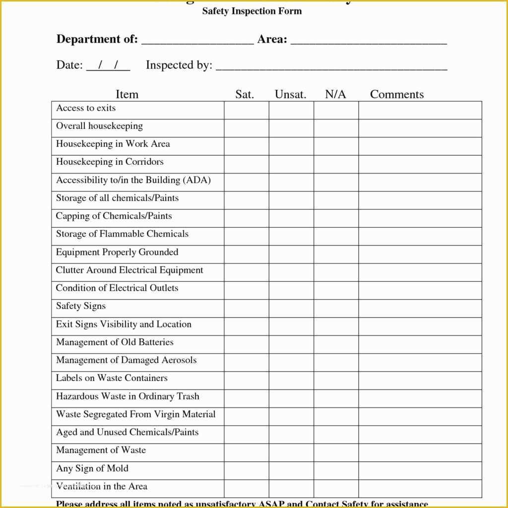 Free Inspection Report Template Word Printable Templates