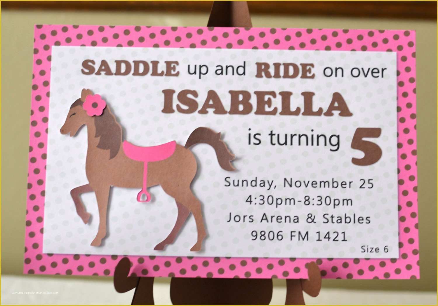 Free Horse Invitation Template Of Horse Birthday Invitation Template 