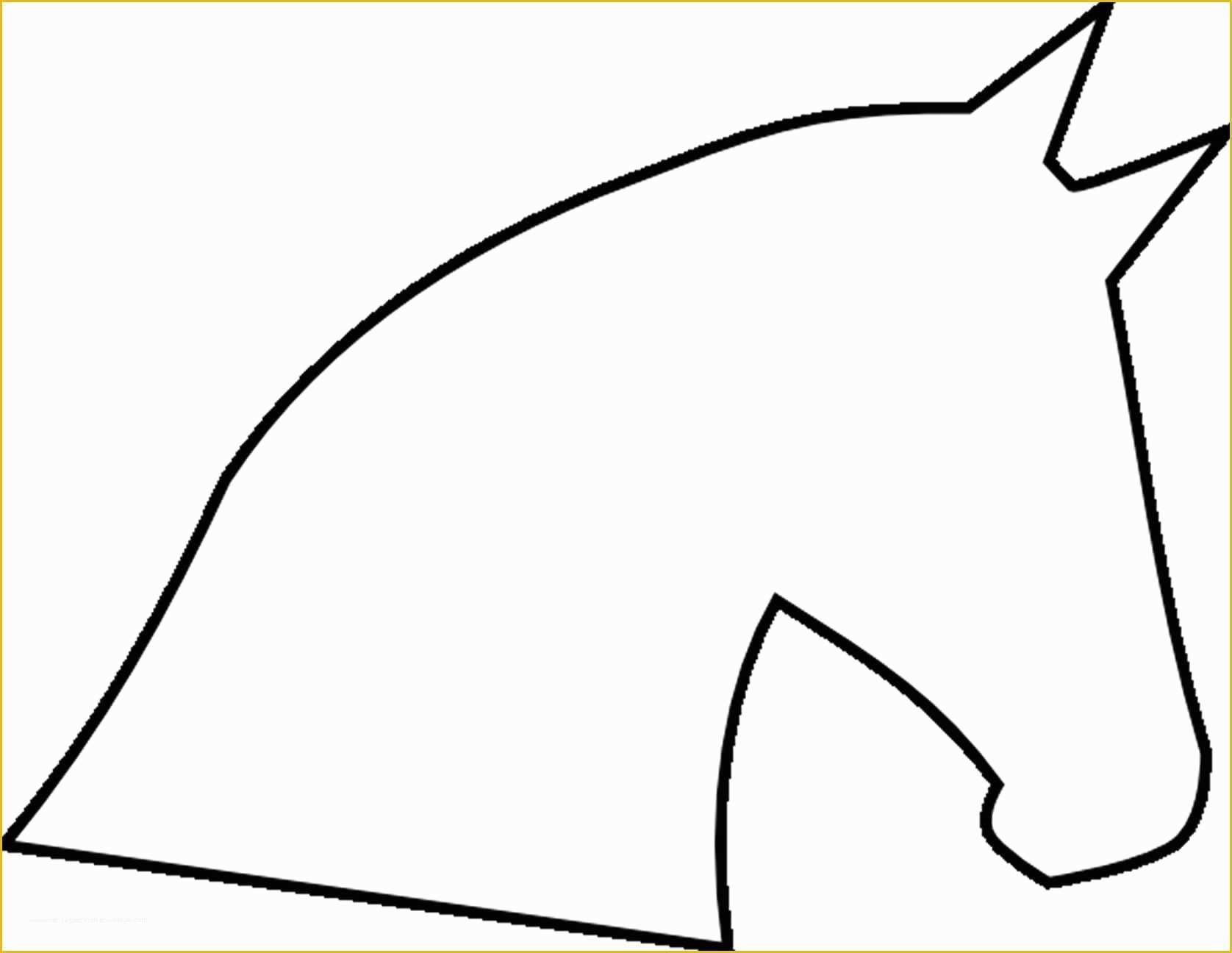 Horse Head Template Printable Printable Templates