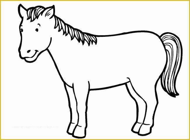 Free Printable Horse Template