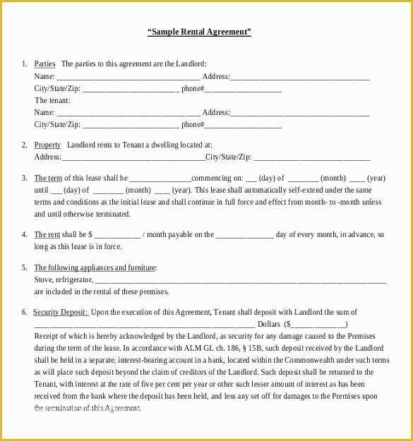 Free House Rental Agreement Template Of Rental Agreement Template 21 