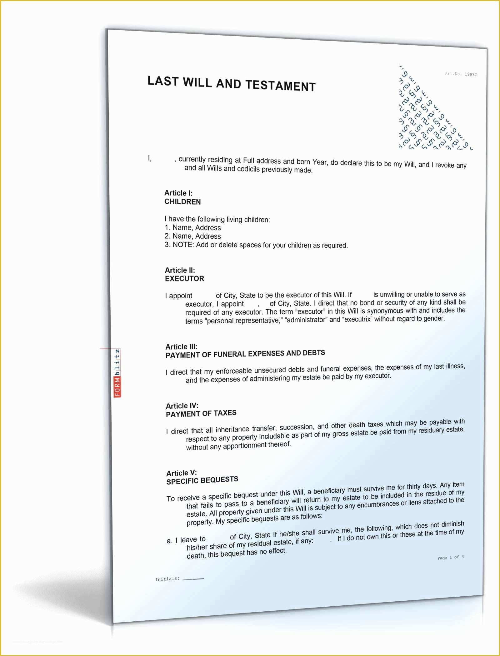 Free Last Will And Testament Template Microsoft Word Of Elegant Last 