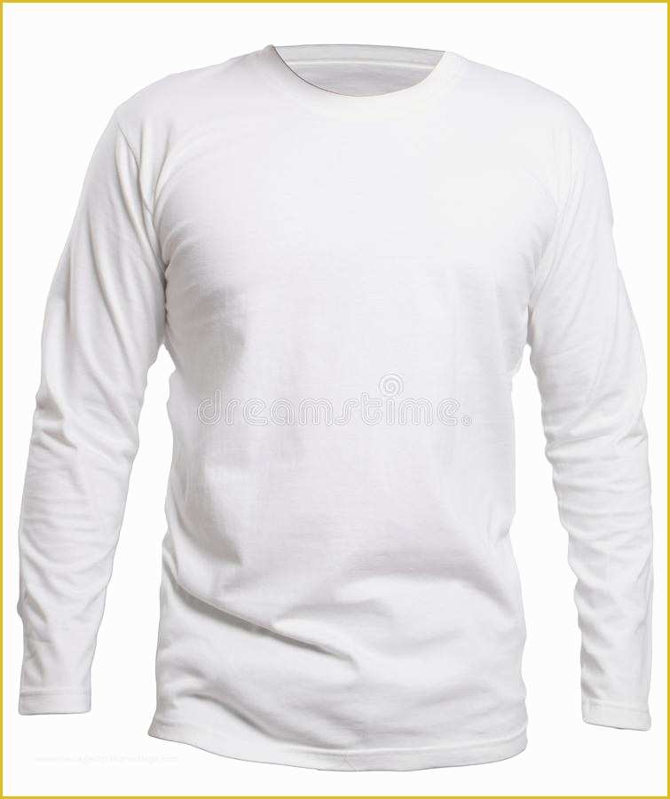 Free Long Sleeve Shirt Template Of White Long Sleeve Shirt Mock Up ...