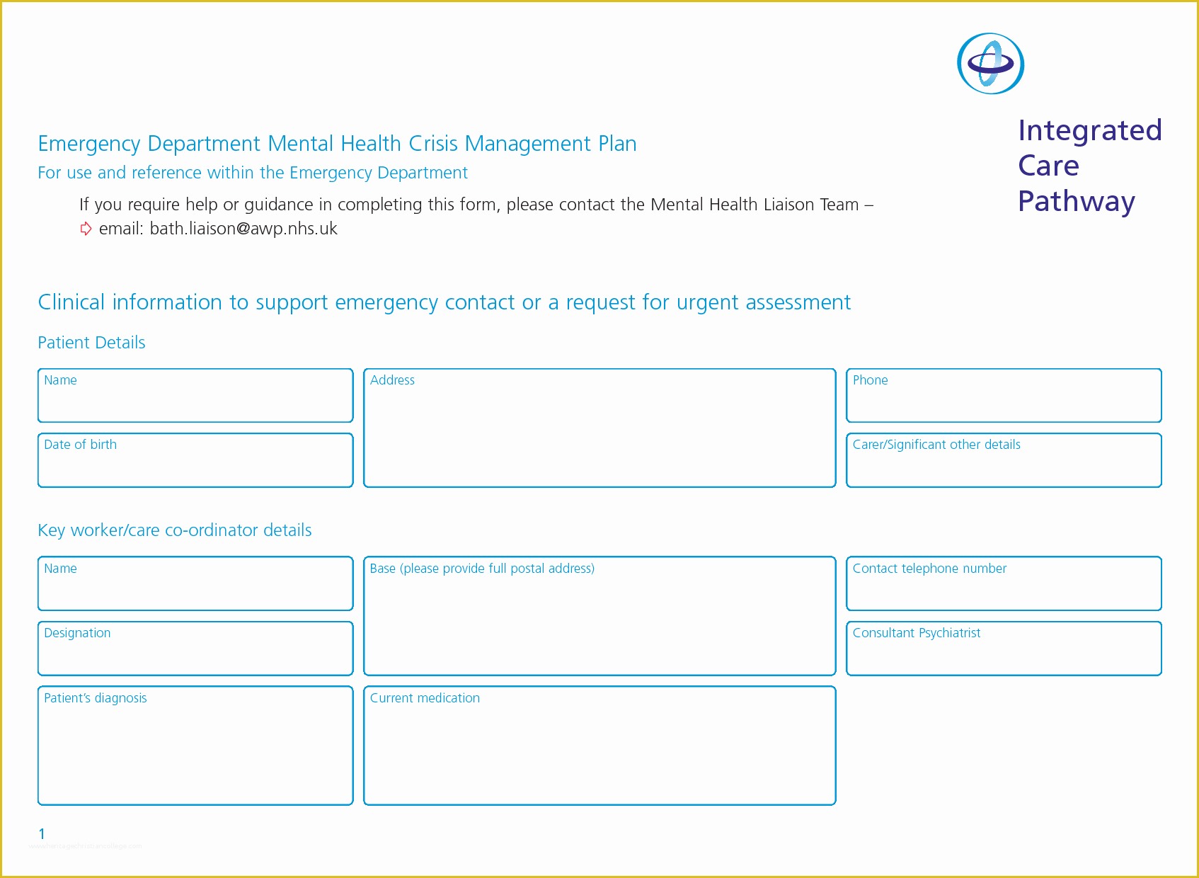 Free Mental Health Treatment Plan Template Of Singular Free Mental 