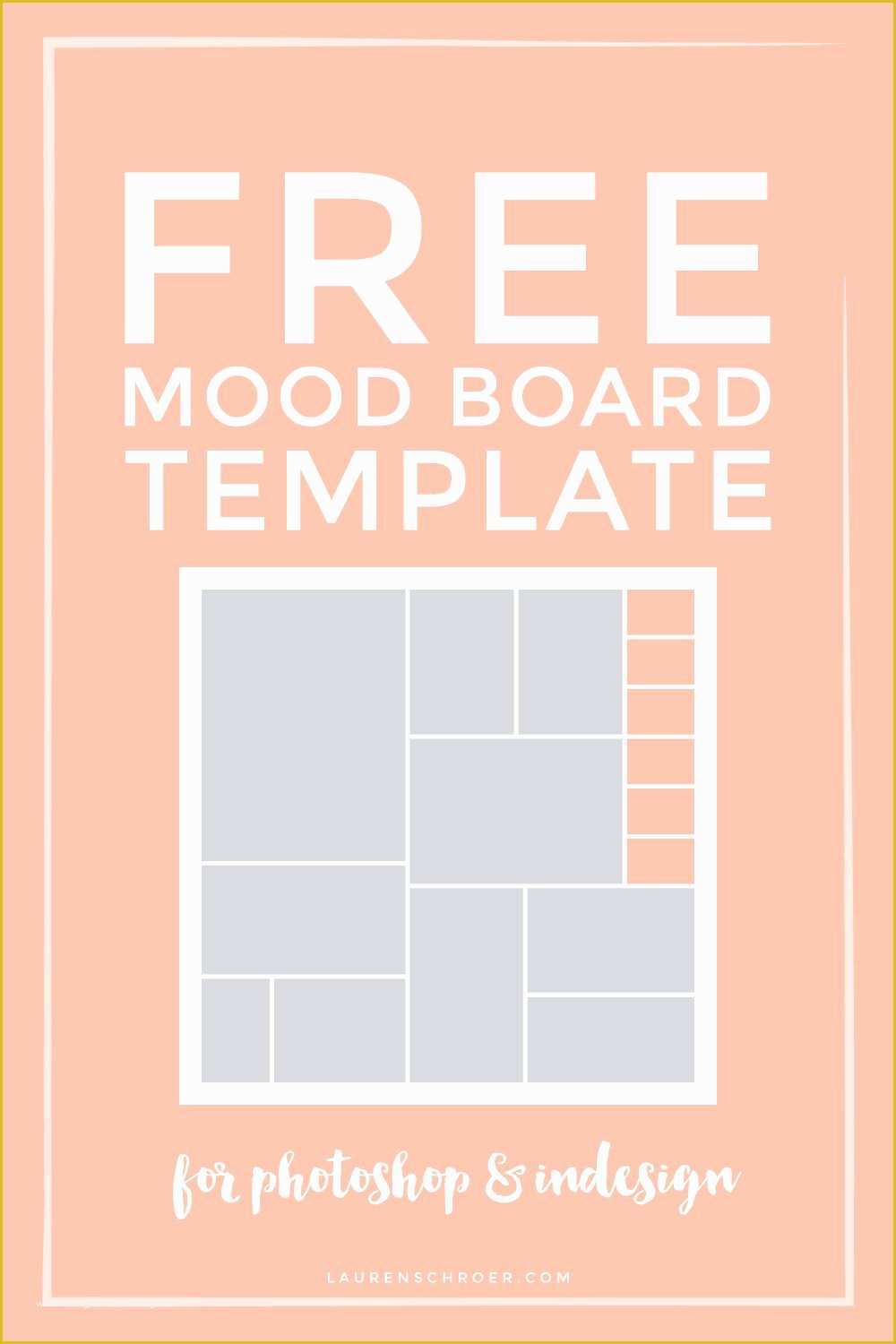 Free Moodboard Template Illustrator Of Free Mood Board Template ...
