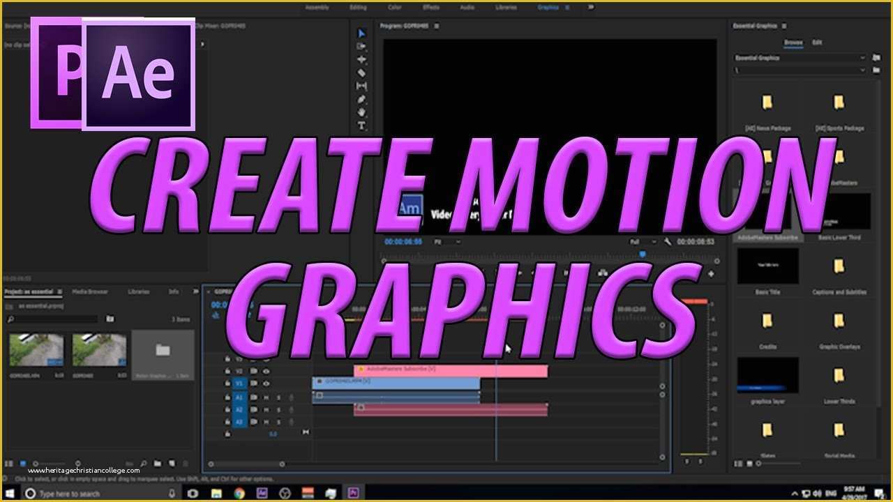 Free Motion Graphic Template Premiere Pro