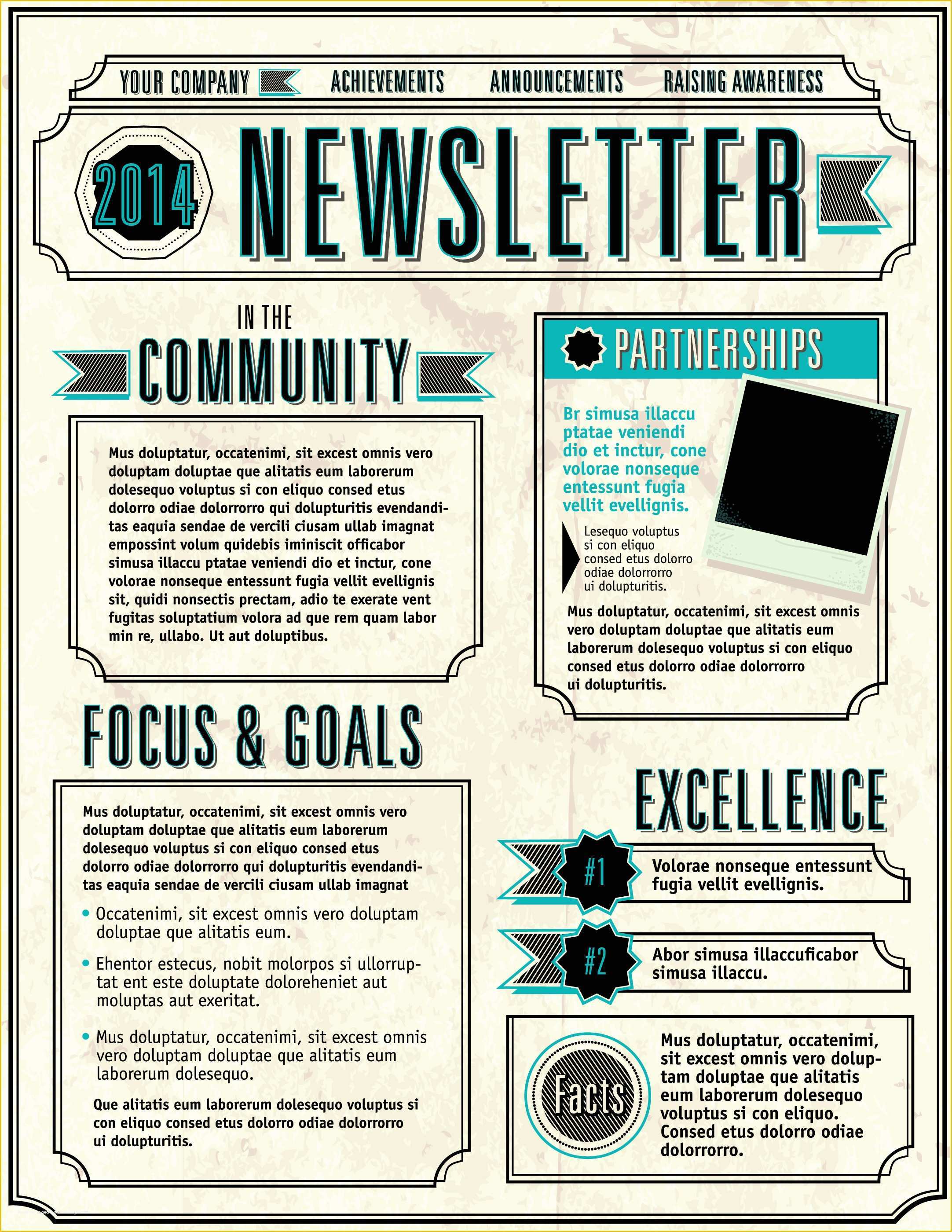 Free Newsletter Templates Of 6 Elements Of A Great Email Newsletter 