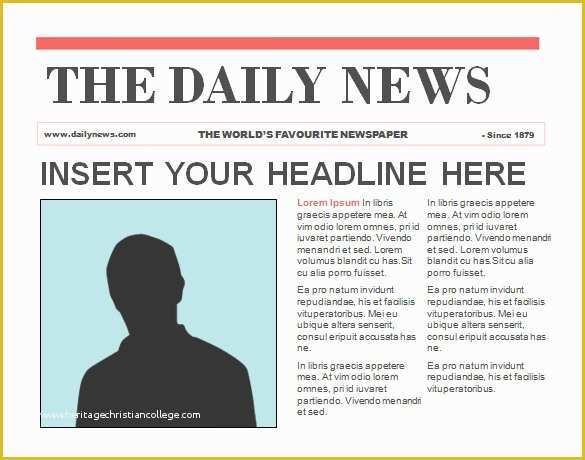 Free Newspaper Article Template Of Blank Newspaper Template for Kids ...